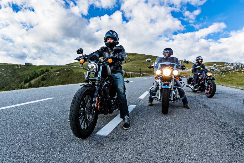 When can a motorcycle rider claim compensation?